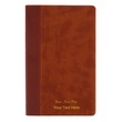Load image into Gallery viewer, Personalized NIV Personal Size Bible Large Print Leathersoft Brown Comfort Print