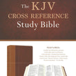 Load image into Gallery viewer, Personalized Custom Text KJV Cross Reference Study Bible Imitation Leather Brown King James Version