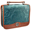 Load image into Gallery viewer, Classic Quilt Stitched Micro-Fiber Bible / Book Cover (Medium, Teal)