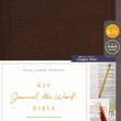 Load image into Gallery viewer, Personalized KJV Journal The Word Bonded Leather Brown
