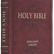 Load image into Gallery viewer, Personalized KJV Thinline Bible Large Print Faux Leather Burgundy with Thumb Index