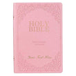 Load image into Gallery viewer, Personalized KJV Holy Bible Giant Print Full-Size Bible Pink Faux Leather Bible w/ Ribbon Marker