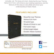 Load image into Gallery viewer, Personalized KJV Thinline Bible Large Print Red Letter Comfort Print Leathersoft Black