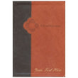 Load image into Gallery viewer, Personalized The Living Bible Large Print Edition TuTone Brown Leatherlike