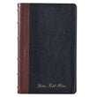 Load image into Gallery viewer, Personalized KJV Deluxe Gift Bible Two-Tone Brown and Black Full-Grain
