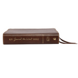Load image into Gallery viewer, Personalized KJV Journal The Word Bonded Leather Brown