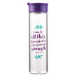 Load image into Gallery viewer, I Can Do All Things Philippians 4:13 Glass Water Bottle