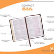 Load image into Gallery viewer, Personalized KJV Holy Bible Small Compact Bible Two-Tone Brown