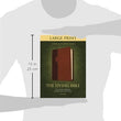 Load image into Gallery viewer, Personalized The Living Bible Large Print Edition TuTone Brown Leatherlike
