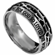 Load image into Gallery viewer, John 3:16 Men's Crown of Thorns Ring