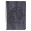 Load image into Gallery viewer, Be Strong & Courageous Joshua 1:9 LuxLeather Journal