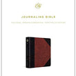 Load image into Gallery viewer, Personalized ESV Journaling Bible TruTone Brown Cordovan Portfolio Design
