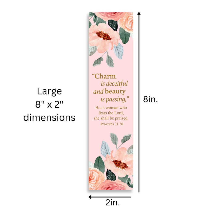 Christian 8X2inch Verses Bookmarks for Women, Assorted Variety Pack Bookmarks