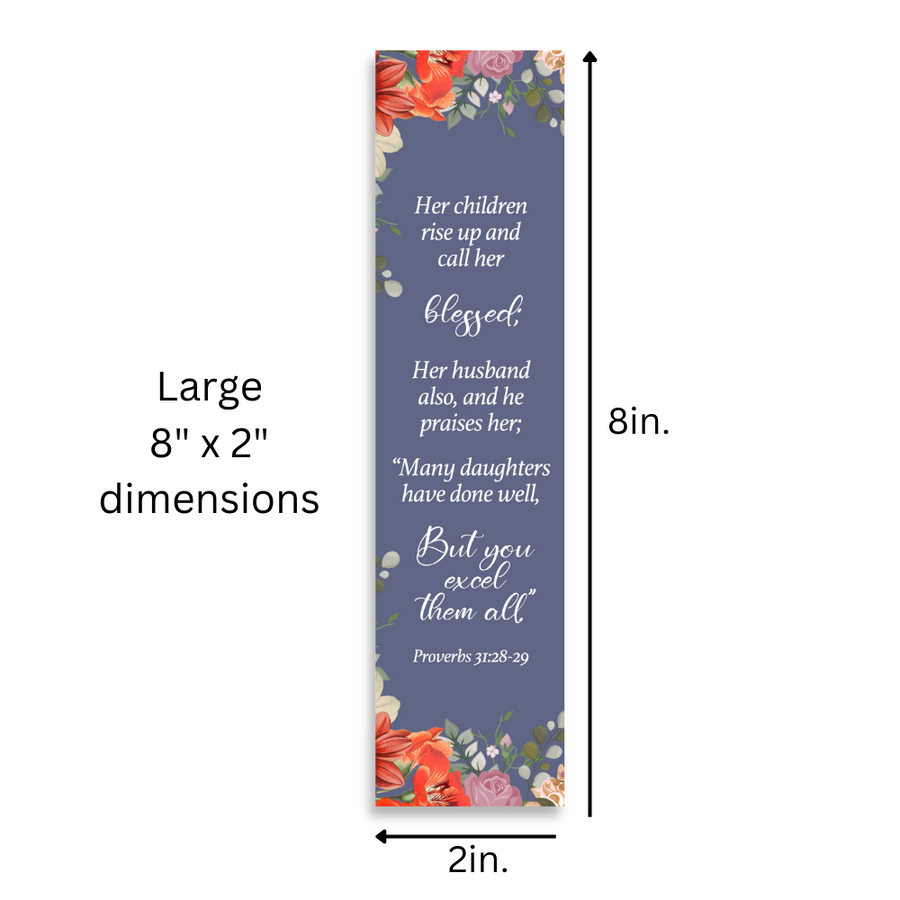 Christian 8X2inch Verses Bookmarks for Women, Assorted Variety Pack Bookmarks