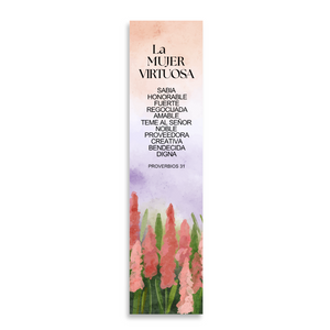 Spanish Proverbs 31 8’X2’ Bookmark for Women | Gift for Virtuous Woman