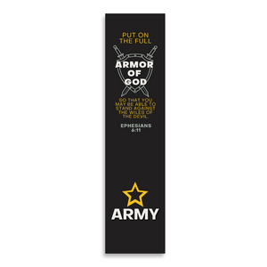 Christian Military Bookmark Packs U.S. Army with Bible Verse Ephesians 6:11 | Put on The Full Armor of God