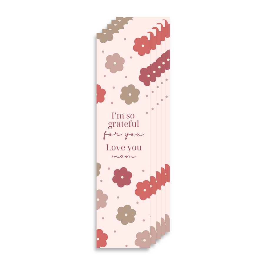 Love You Mom 8’X2’ Bookmark for Mom | Gift for Mothers