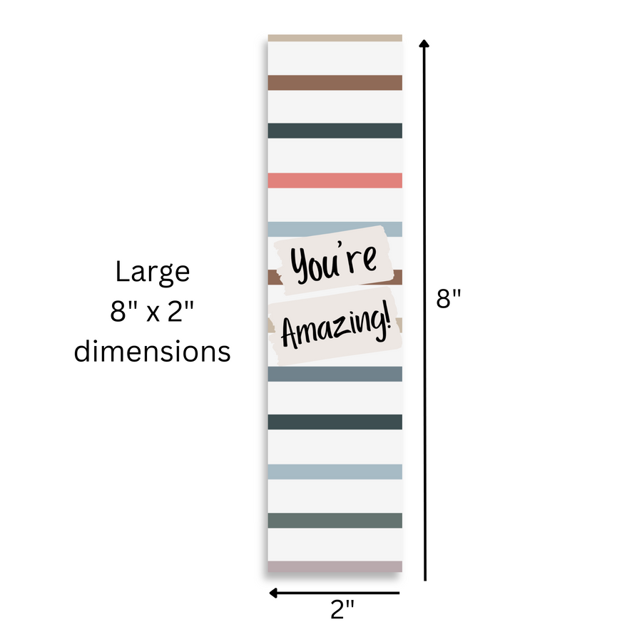 Inspirational Encouraging 8'X2' Bookmark | You're Amazing