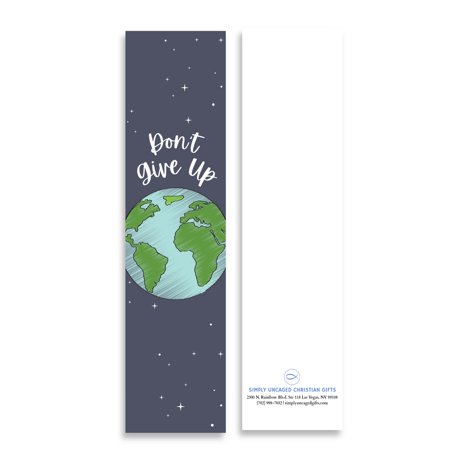 Inspirational Encouraging 8'X2' Bookmark |  Don't Give Up