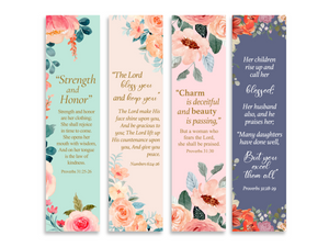 Christian 8X2inch Verses Bookmarks for Women, Assorted Variety Pack Bookmarks