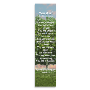 Christian Bookmark Packs You Are Poem, Inspirational Bookmark