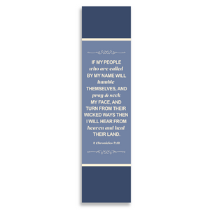 Christian Bookmark with Bible Verse 2 Chronicles 7:14