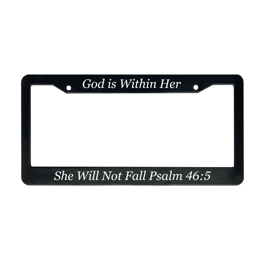 Psalm 46:5 Christian License Plate Frame for Mothers Day | Gift for Women Mom