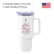 Load image into Gallery viewer, She Is Clothed with Strength and Honor Proverbs 31:25 | Christian Travel Mug Tumbler
