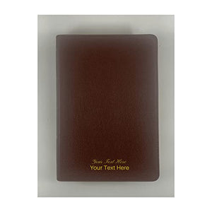 Personalized Custom Text Your Name NIV The Open Bible Complete Reference System Comfort Print Brown Genuine Leather