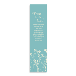 Christian Bookmark Packs with Bible Verse Proverbs 3:5-6; Trust in The Lord with All Your Heart