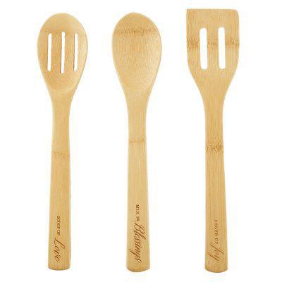 Love, Joy, Blessings, Bamboo Spoons, Set of 3