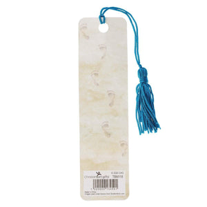 Footprints Bookmark with Tassel