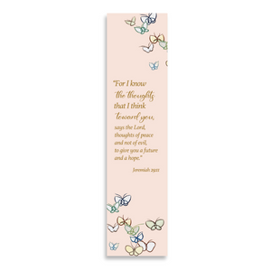 Christian Bookmark Packs with Bible Verse Jeremiah 29:11; For I Know The Thoughts That I Think Toward You