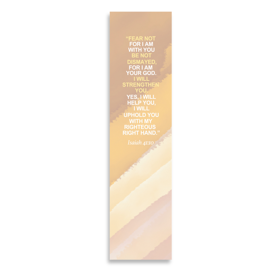 Christian Bookmark Packs with Bible Verse Isaiah 41:10; Fear Not For I Am With You