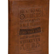 Load image into Gallery viewer, Strong &amp; Courageous Joshua 1:9 Brown 2025 Executive Planner
