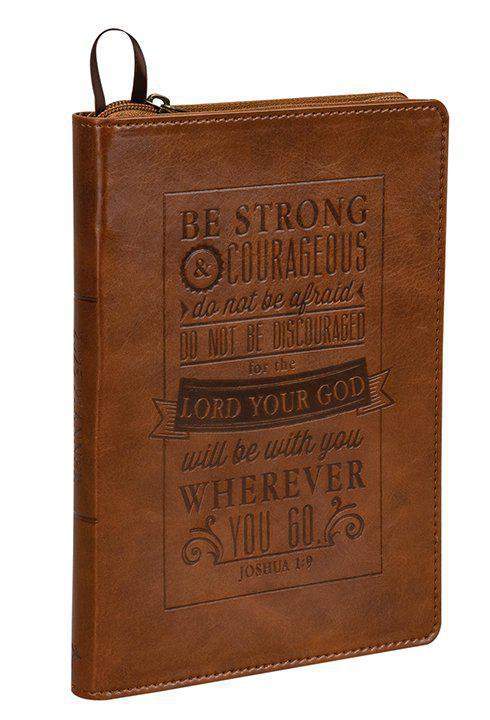 Strong & Courageous Joshua 1:9 Brown 2025 Executive Planner