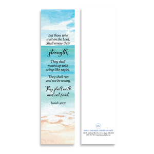 Christian Bookmark Packs with Bible Verse Isaiah 40:31; But Those Who Wait On The Lord Shall Renew Their Strength