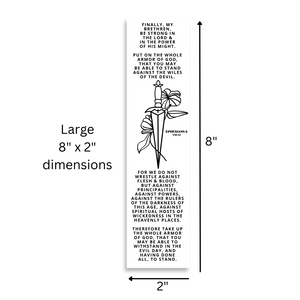 Christian Bookmark Packs with Bible Verse Ephesians 6:10-13 (Armor Of God)