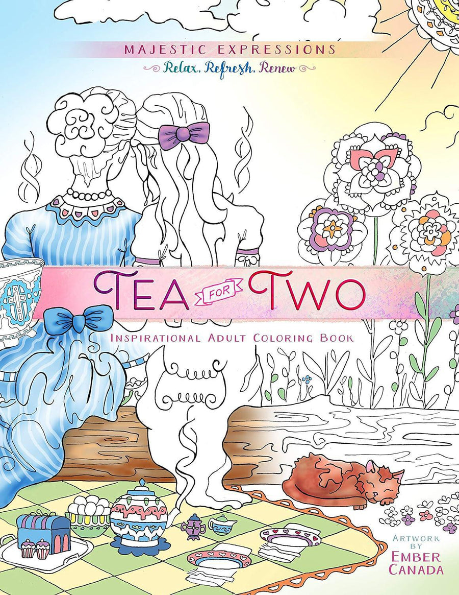 Tea For Two - Adult Coloring Book