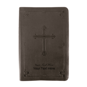 Personalized Custom Text Your Name NIV COMPACT Bible Brown Leathersoft