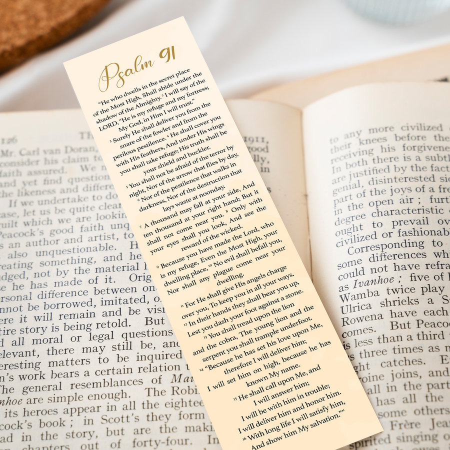 Christian Bookmark Packs with Bible Verse Psalm 91