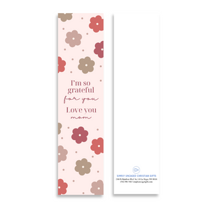 Love You Mom 8’X2’ Bookmark for Mom | Gift for Mothers