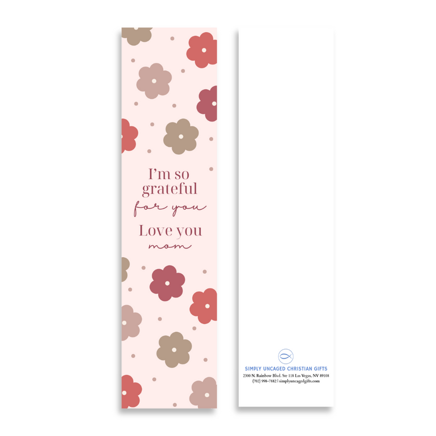 Love You Mom 8’X2’ Bookmark for Mom | Gift for Mothers