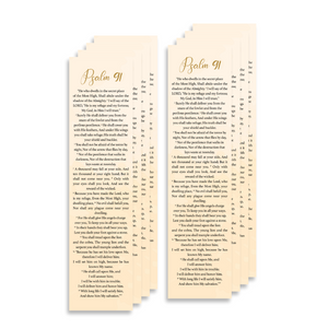 Christian Bookmark Packs with Bible Verse Psalm 91