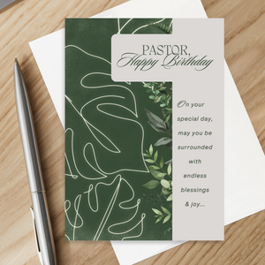 Christian Birthday Card for Pastor