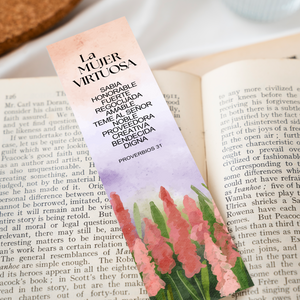 Spanish Proverbs 31 8’X2’ Bookmark for Women | Gift for Virtuous Woman