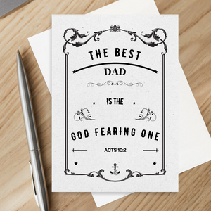 The Best Dad Father's Day Card 5’X7’ | Gift for Dad