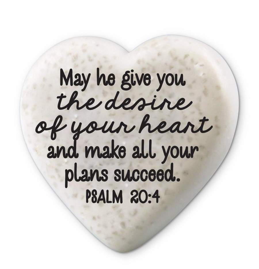 Heart Scripture Stone