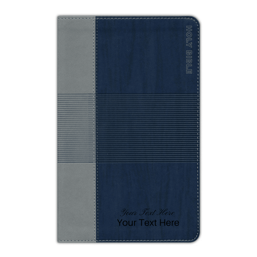 Personalized NIV Teen Study Bible Comfort Print Blue Leathersoft