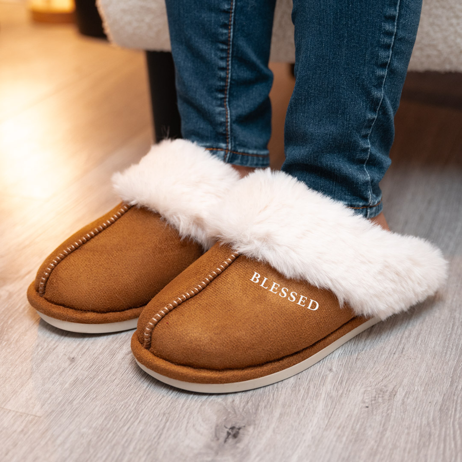 Blessed Slipper with Foam NonSlip Sole for Women. "Blessed"